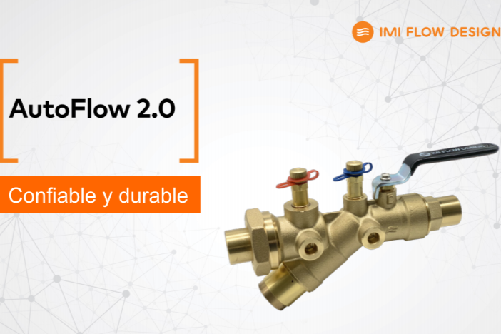 Válvula con AutoFlow 2.0 de IMI Flow Design