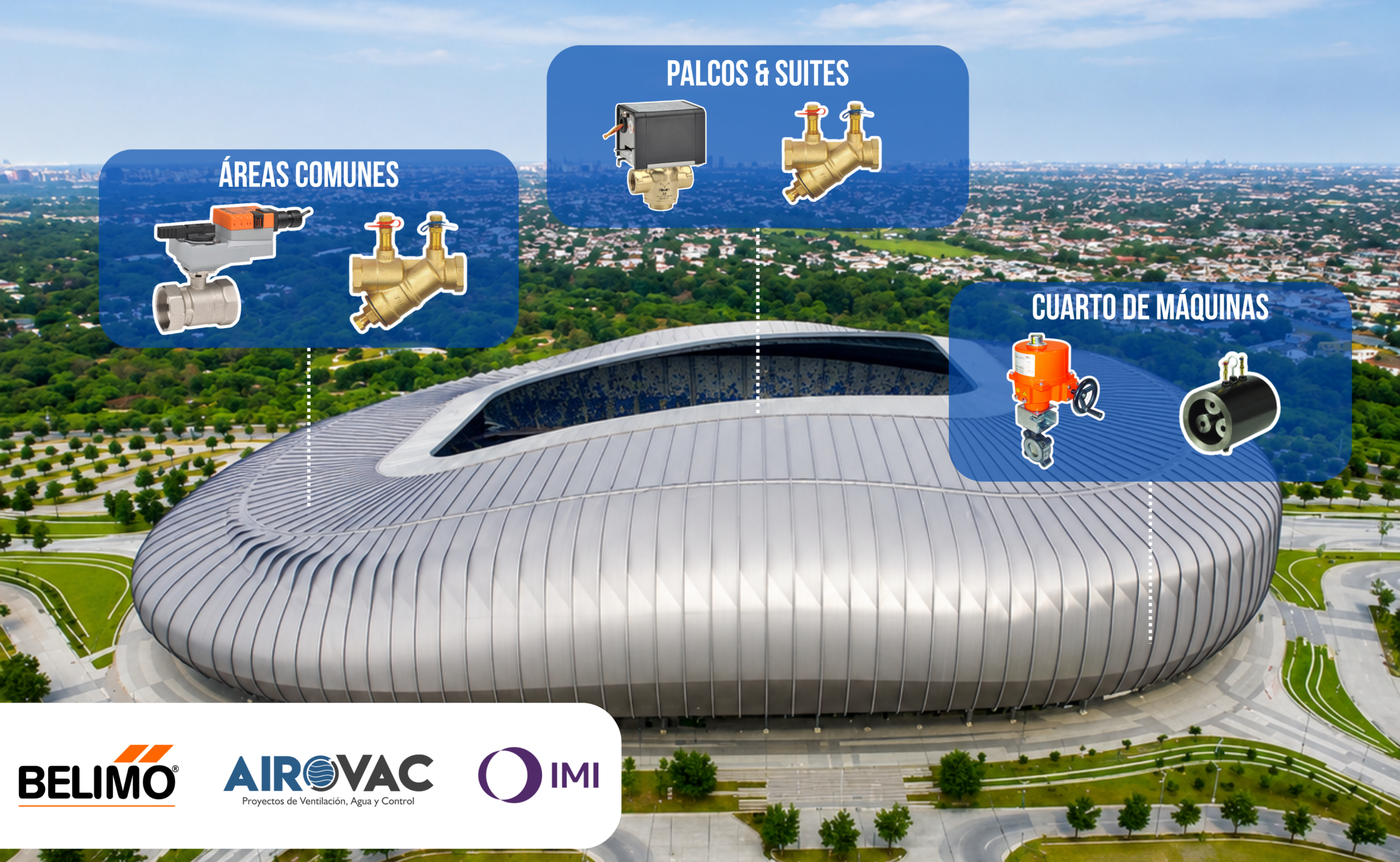 Estadio BBVA, un proyecto emblema de Airovac